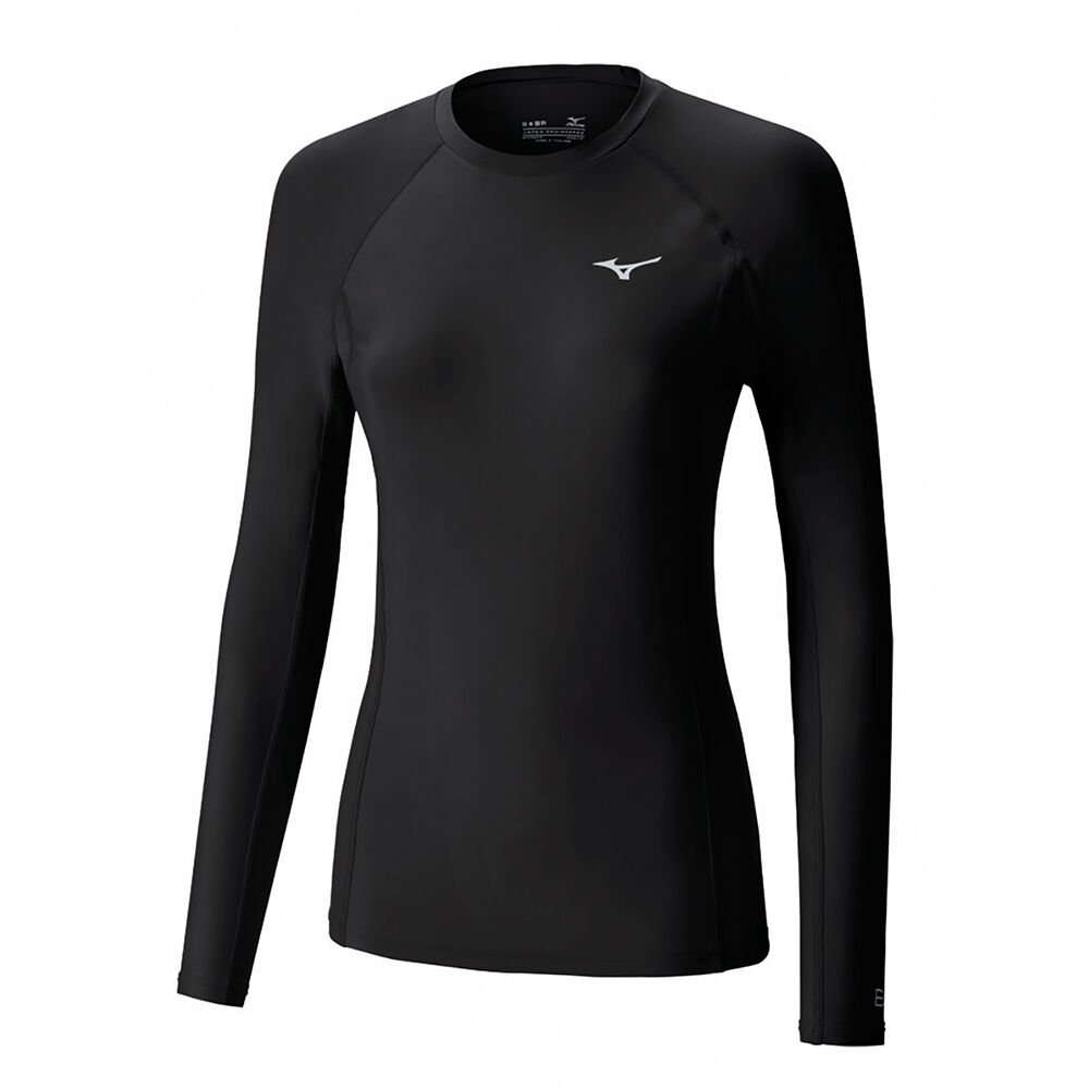 Womens Mizuno Bio Gear LS Tops Black Philippines (ROKVMW051)